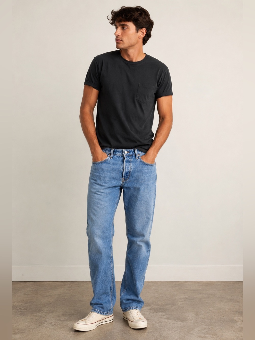 Buck mason maverick slim double dipped denim 14oz Classic Men's Blue Denim Jeans